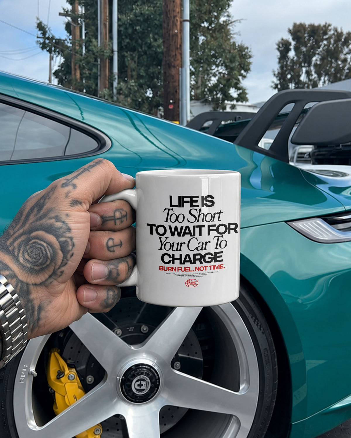 Octane Childhood Mug - Life Is Too Short To Wait For Your Car To Charge.