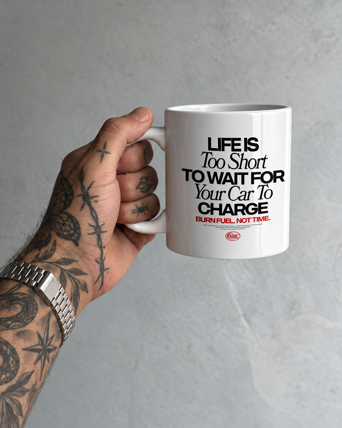 Octane Childhood Mug - Life Is Too Short To Wait For Your Car To Charge.-3