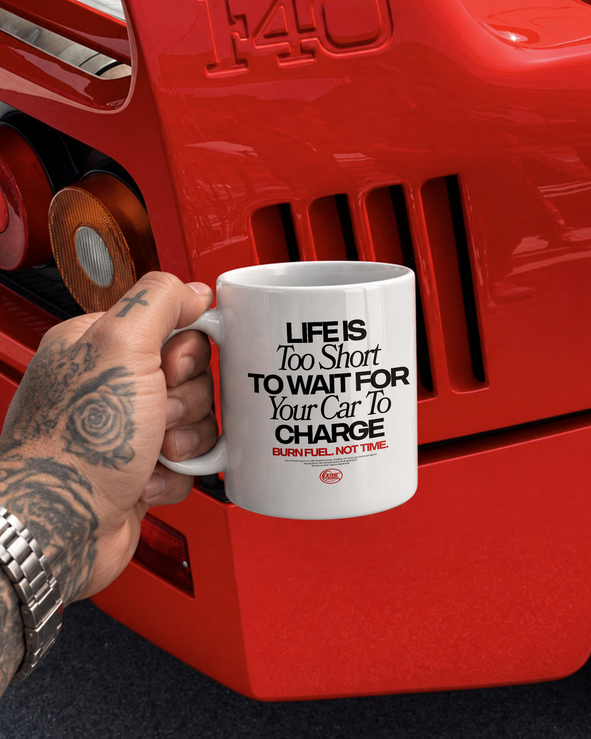 Octane Childhood Mug - Life Is Too Short To Wait For Your Car To Charge.-4