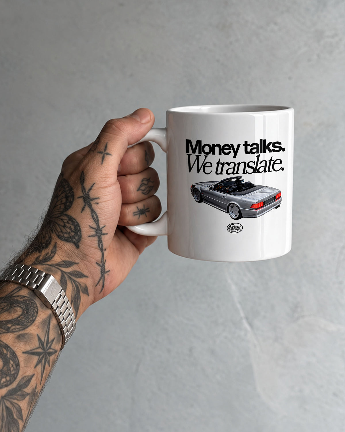 Octane Childhood Mug - Money Talks. We Translate.-4