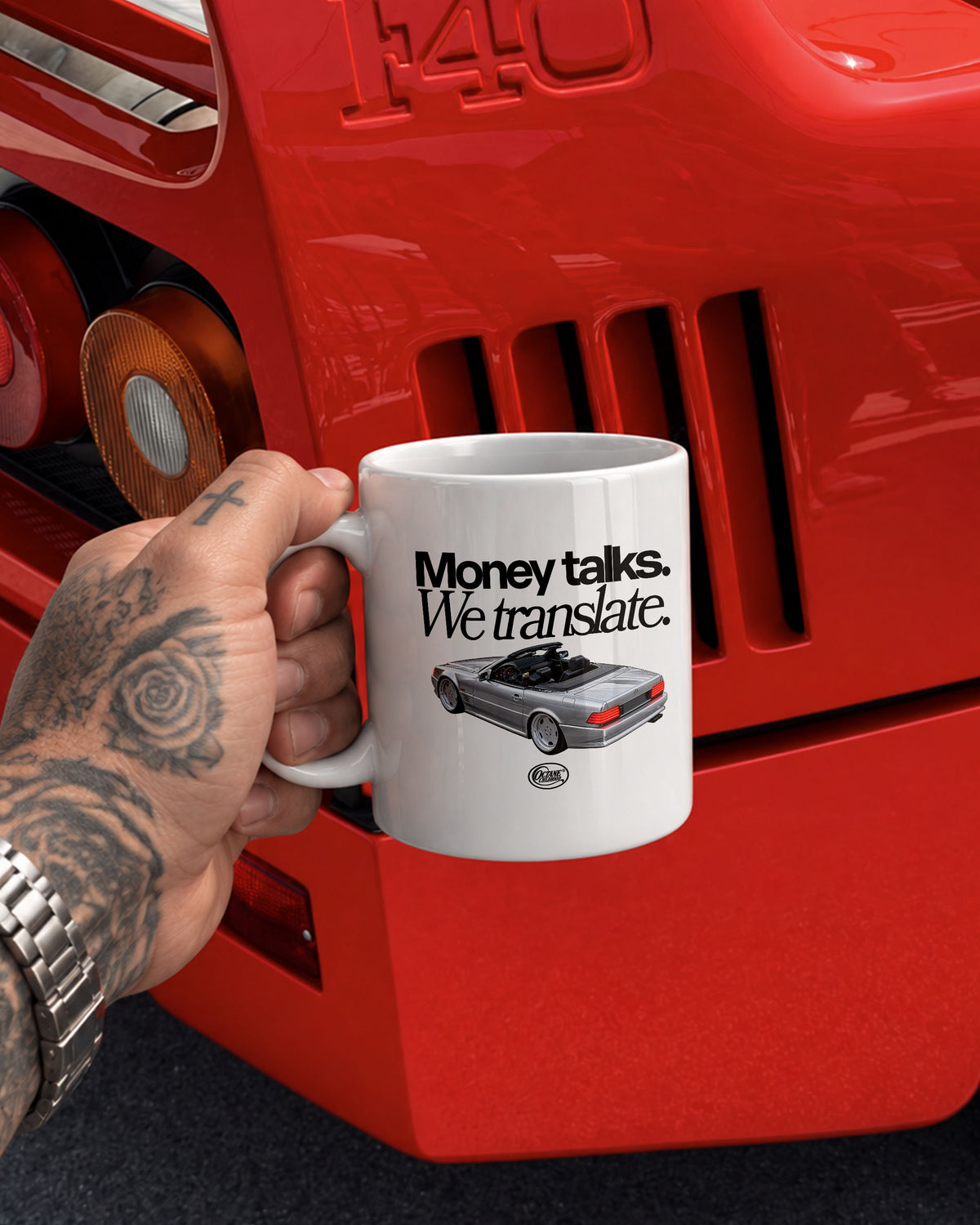 Octane Childhood Mug - Money Talks. We Translate.-3