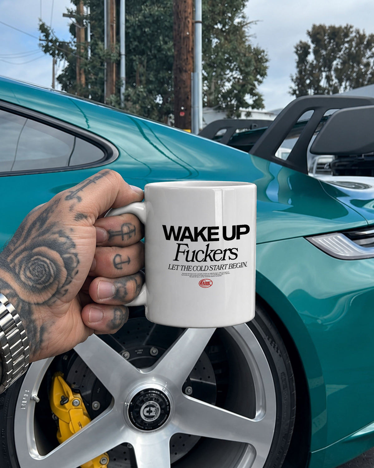 Octane Childhood Mug - Wake Up Fuckers. Let the Cold Start Begin.