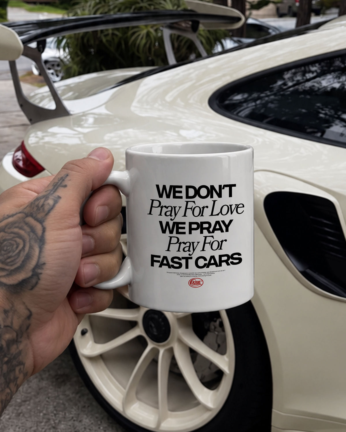 Octane Childhood Mug - We Don’t Pray For Love. We Pray For Fast Cars.-4