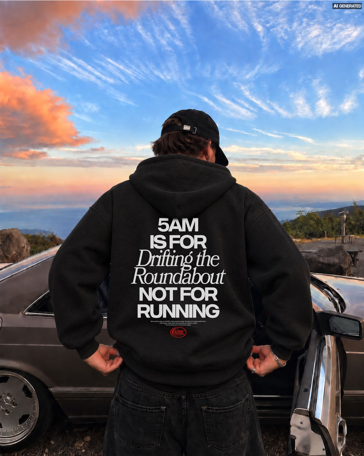 Octane Childhood Hoodie - 5AM Is For Drifting The Roundabout, Not For Running-7
