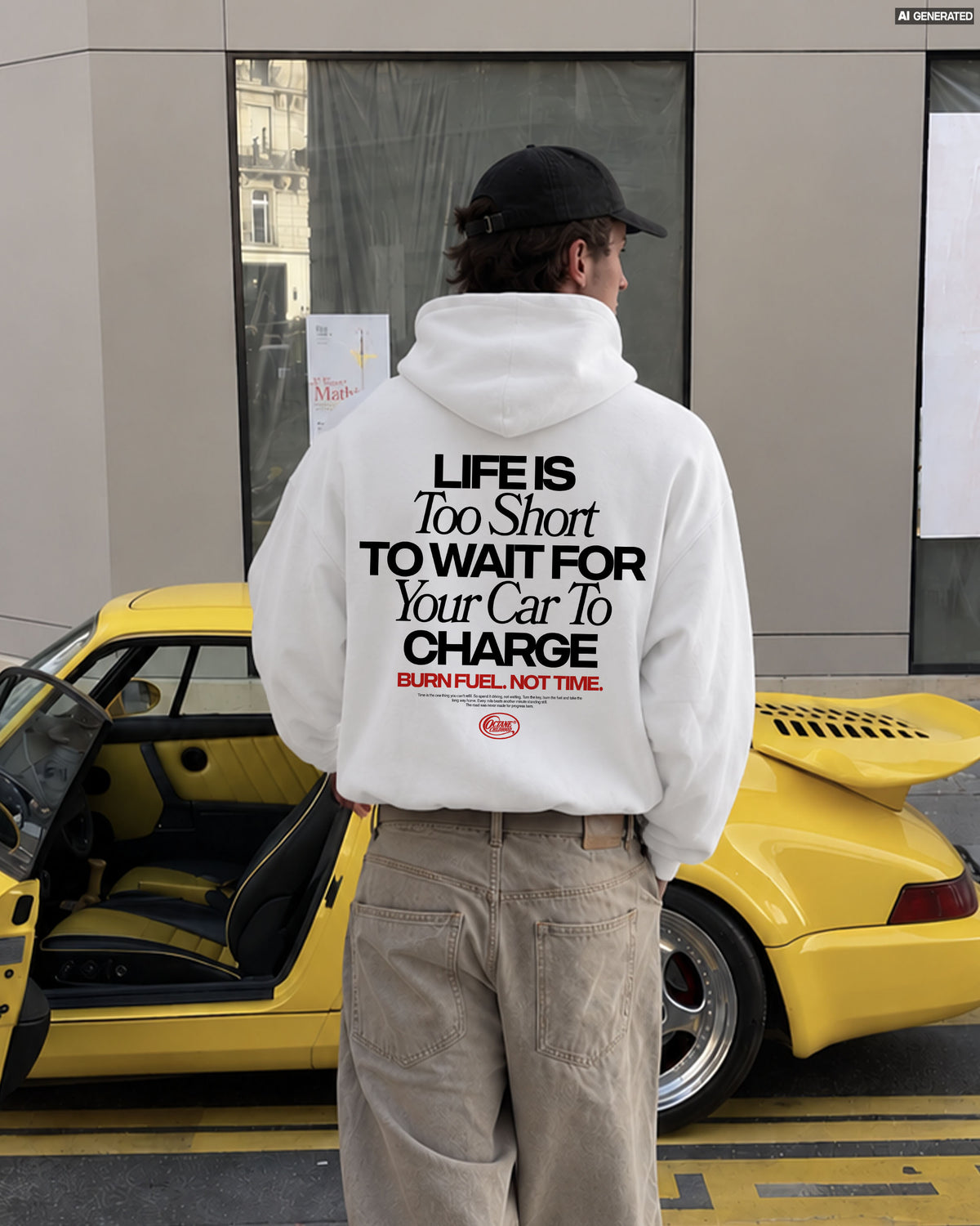 Octane Childhood Hoodie - Life Is Too Short To Wait For Your Car To Charge.-7