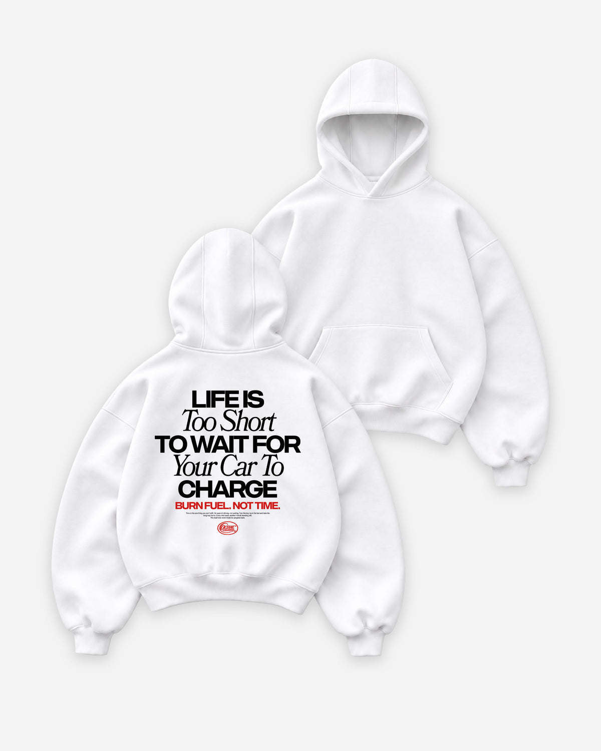 Octane Childhood Hoodie - Life Is Too Short To Wait For Your Car To Charge.-12
