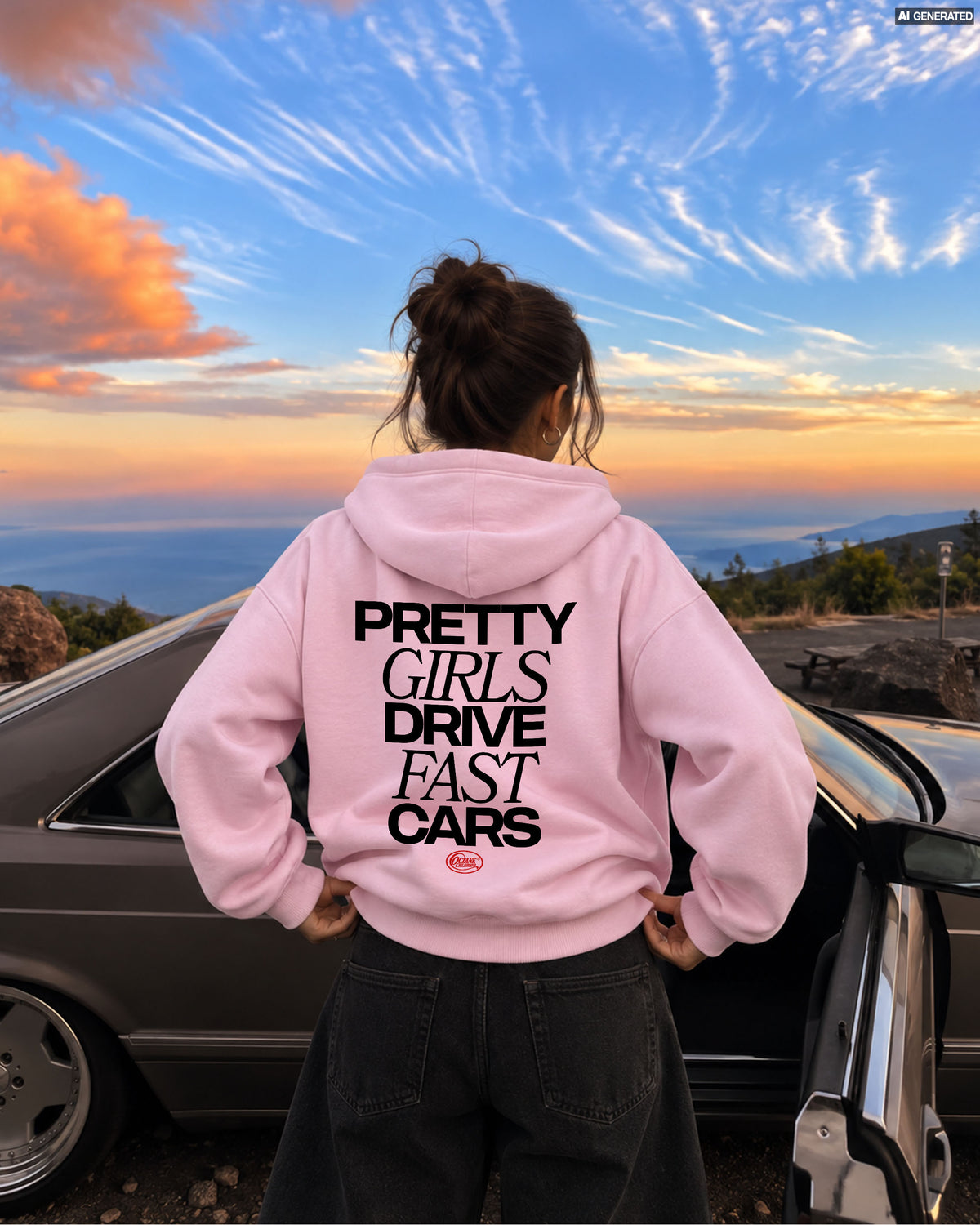 Octane Childhood Hoodie - Pretty Girls Drive Fast Cars-6