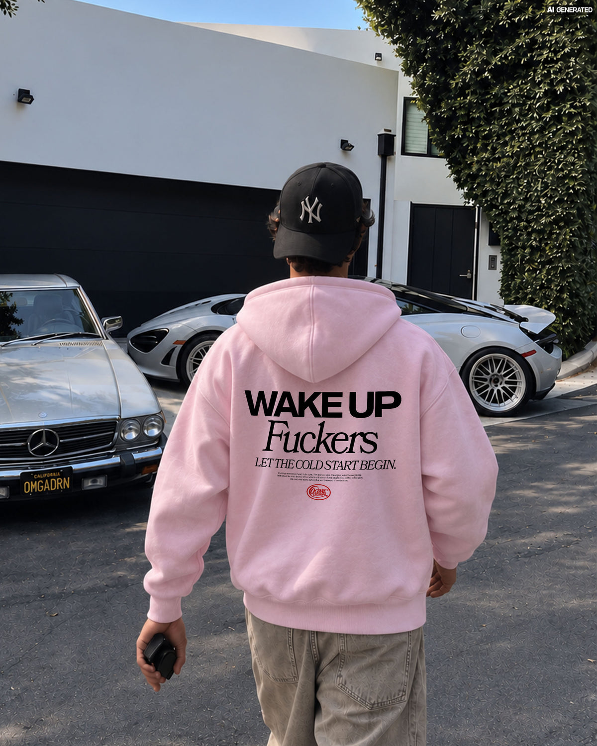 Octane Childhood Hoodie - Wake Up Fuckers. Let The Cold Start Begin.-9