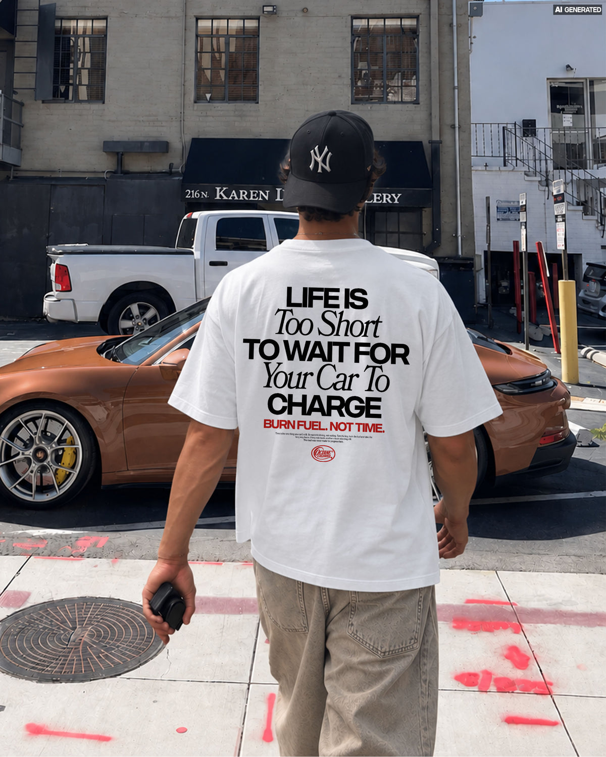 Octane Childhood Tee - Life Is Too Short To Wait For Your Car To Charge.-5