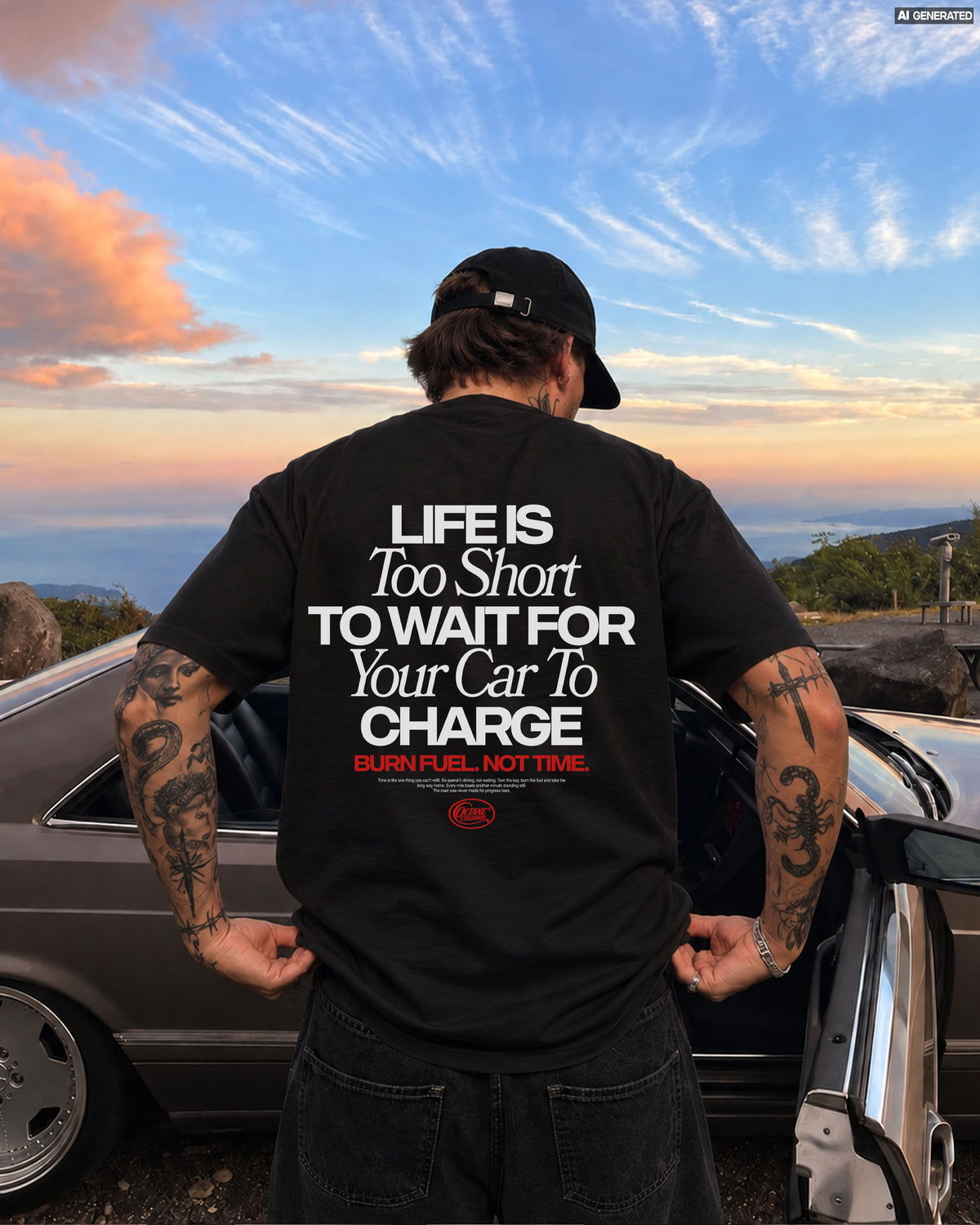Octane Childhood Tee - Life Is Too Short To Wait For Your Car To Charge.-8