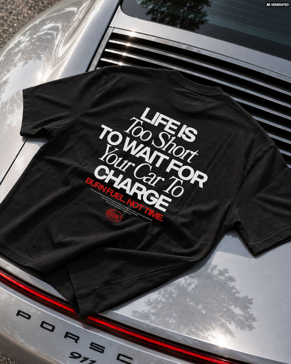 Octane Childhood Tee - Life Is Too Short To Wait For Your Car To Charge.-3