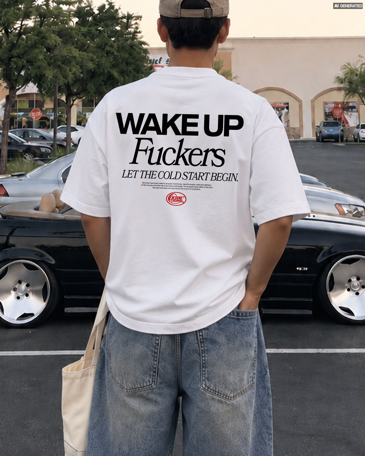 Octane Childhood Tee - Wake Up Fuckers. Let The Cold Start Begin.-6